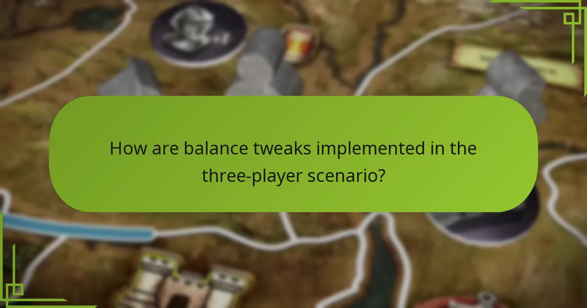 What unique rules apply to the three-player scenario?