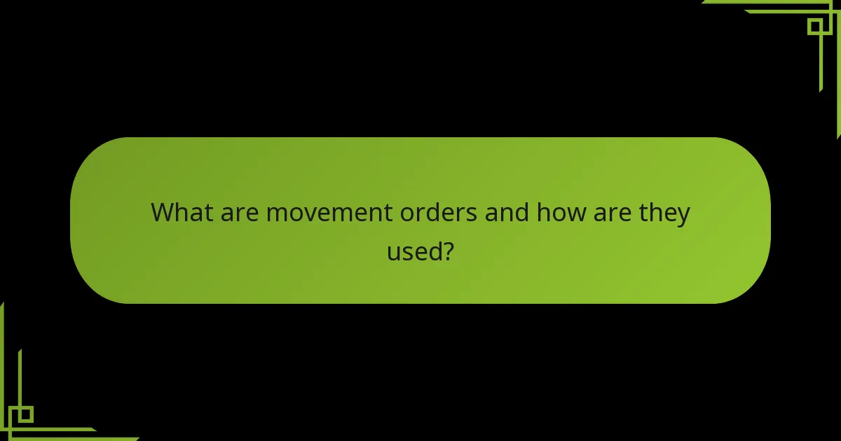 How do strategic orders compare to movement orders?