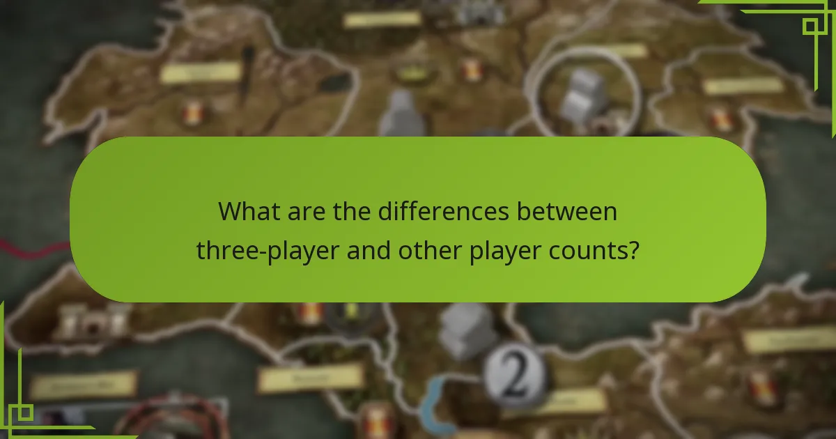 How are balance tweaks implemented in the three-player scenario?