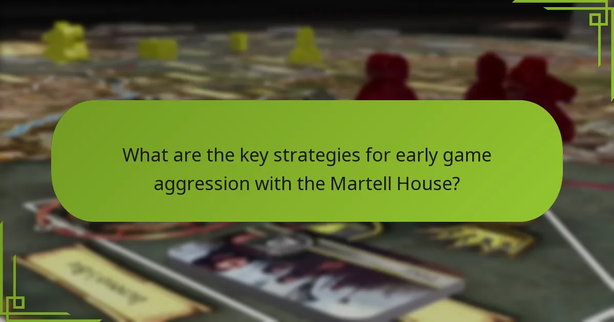How does the Martell House compare to other factions in early game strategies?