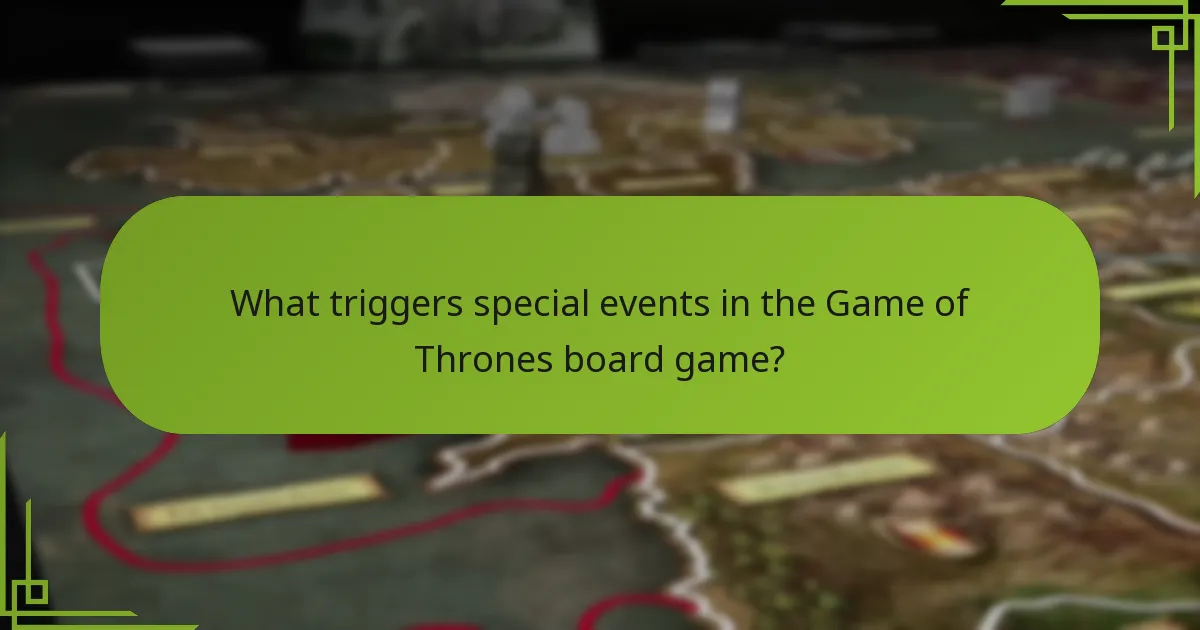 How can players strategise around special events?