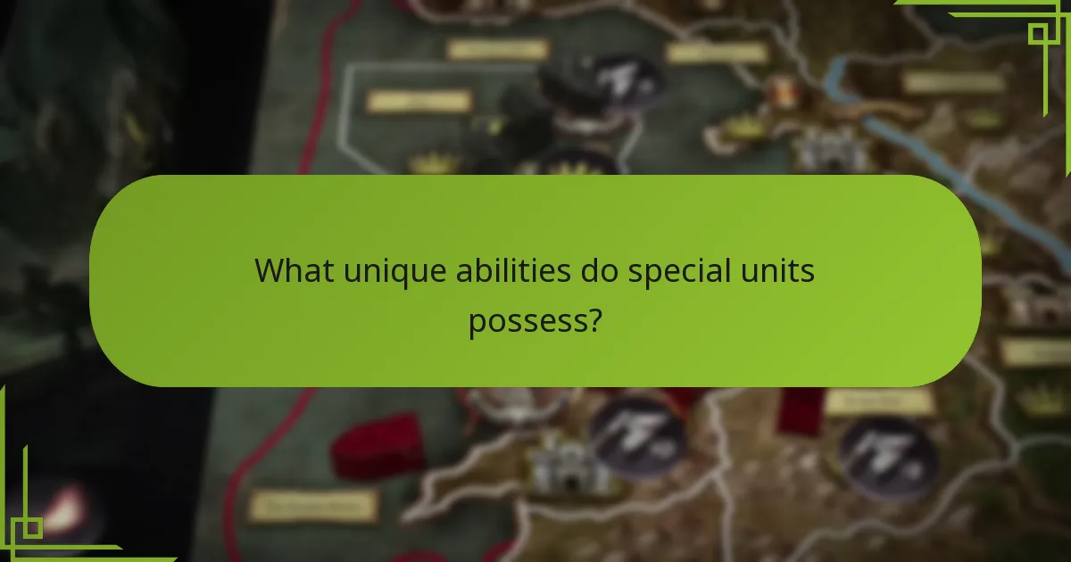 Which strategies can be employed with special units?